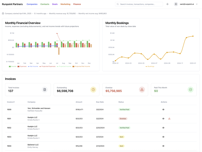 Runpoint CRM - Screenshot 1